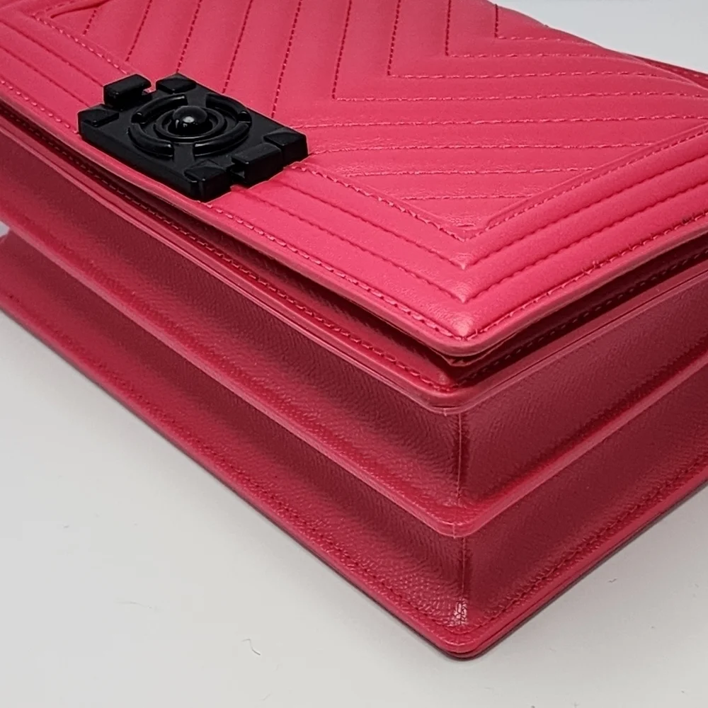 Fuschia Quilted Handbag